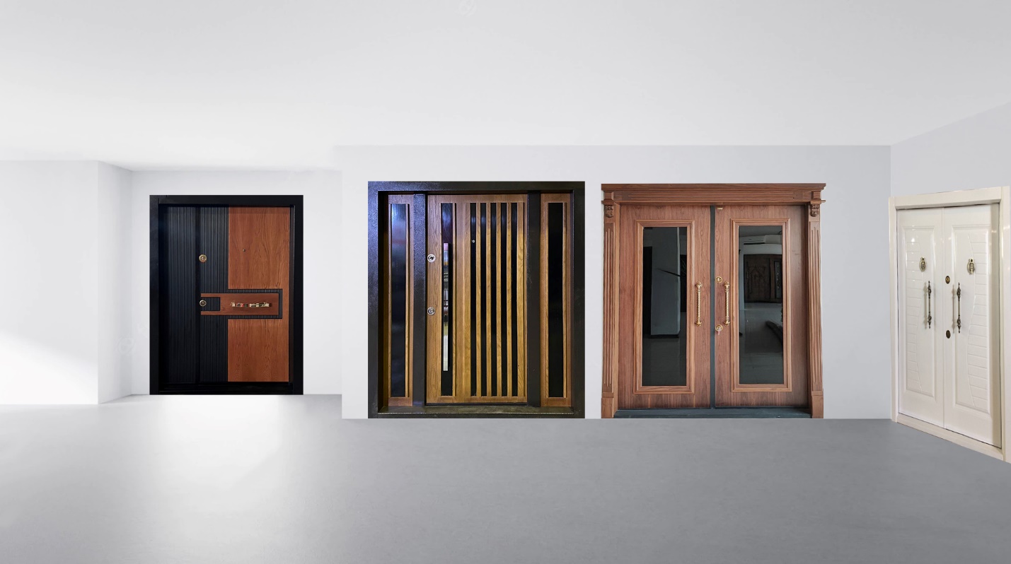 خرید درب ضد سرقت روکش چوب