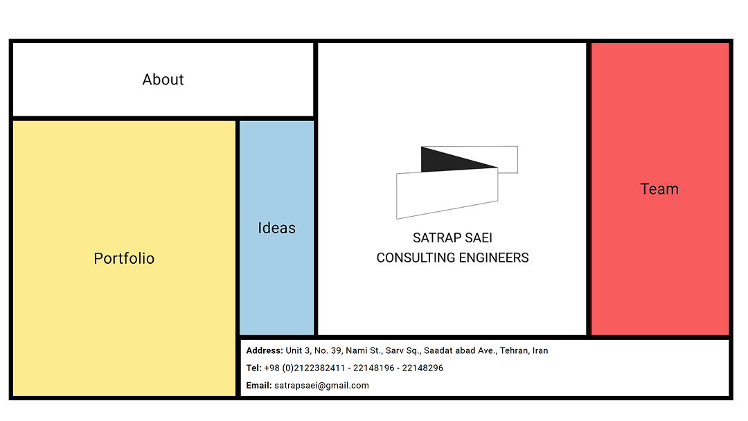 طراحی سایت شرکت معماری ساتراپ ساعی توسط شرکت همتاکد