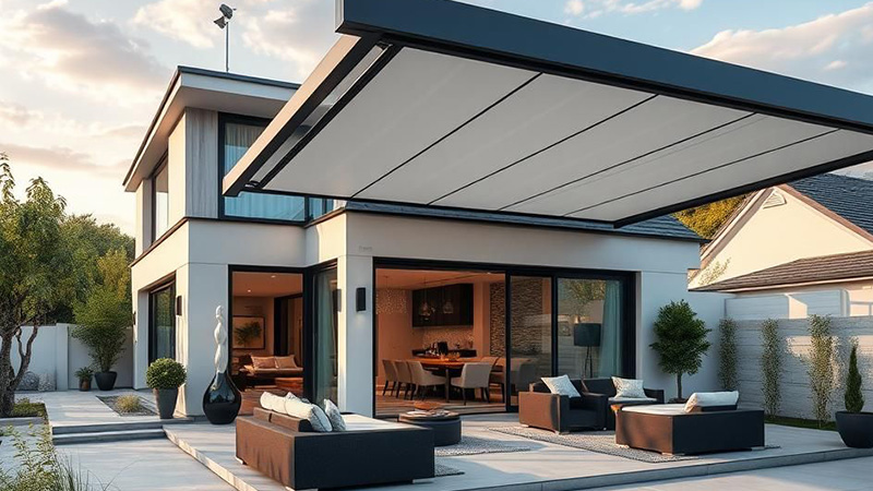 افزایش فروش ملک با نصب سقف متحرک تراس